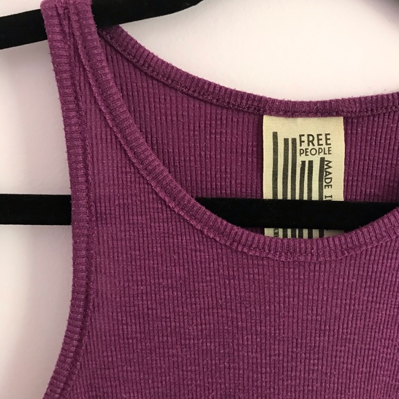 Free People Long Beach Purple Tank Top XS - Picture 5 of 9